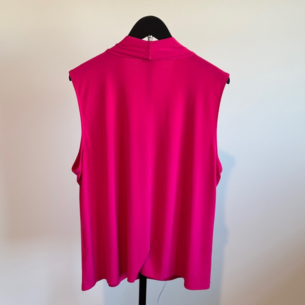 Calvin Klein Hot Pink Sleeveless V-Neck Camisole LIKE NEW, 2X - Picture 4 of 4